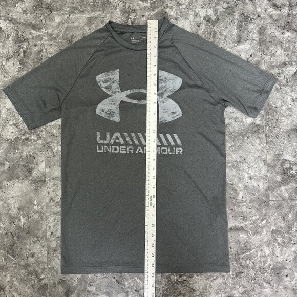 Under Armour T Shirt Loose Men’s Small Grey Short Sleeve - Picture 4 of 5